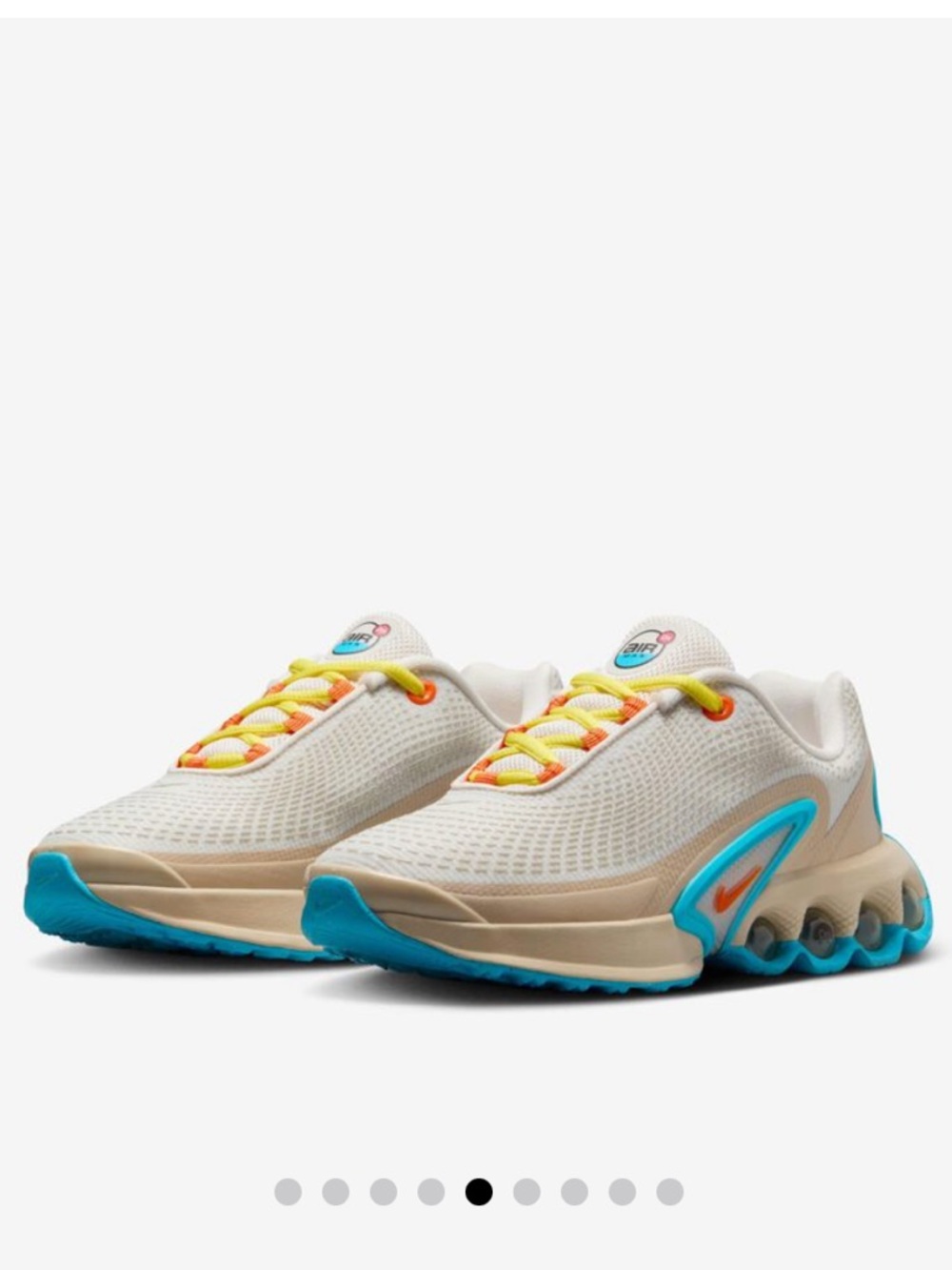Nike Air Max Dn Big Kids' Shoes (Phantom/Sanddrift/Baltic Blue/Safety Orange)